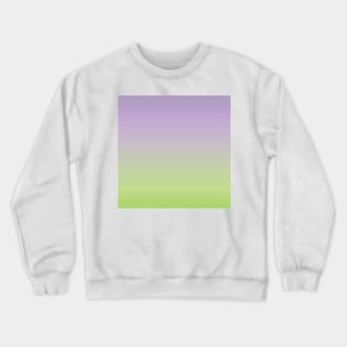 Greyish purple and green color gradient Crewneck Sweatshirt